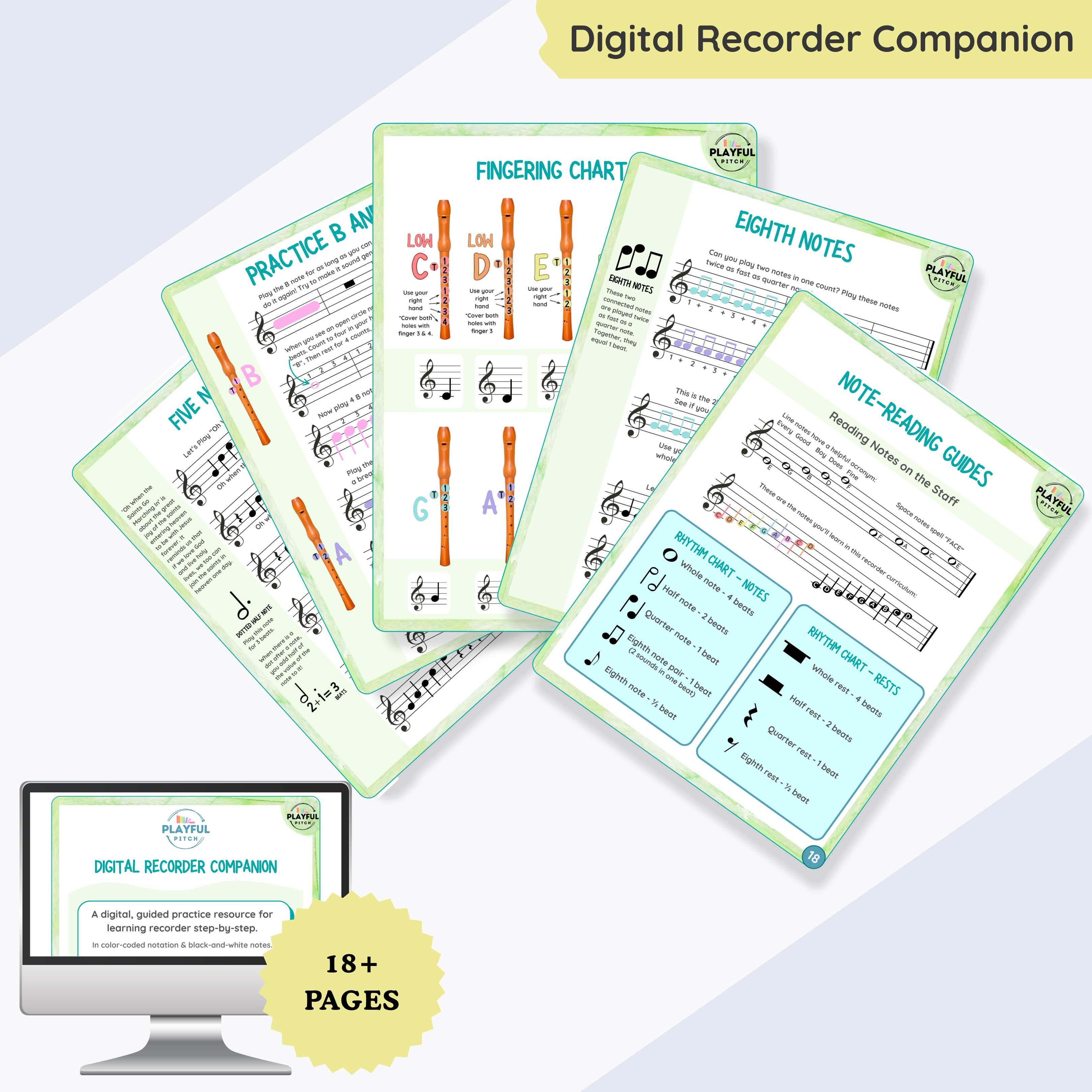 Recorder Song Cards + Catholic Music Curriculum