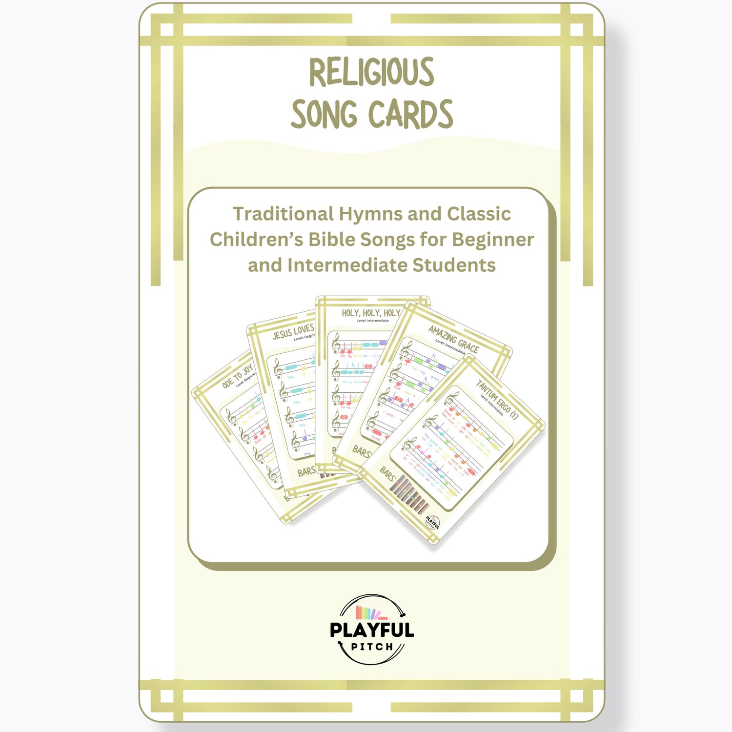 Religious Song Cards | 6 Songs