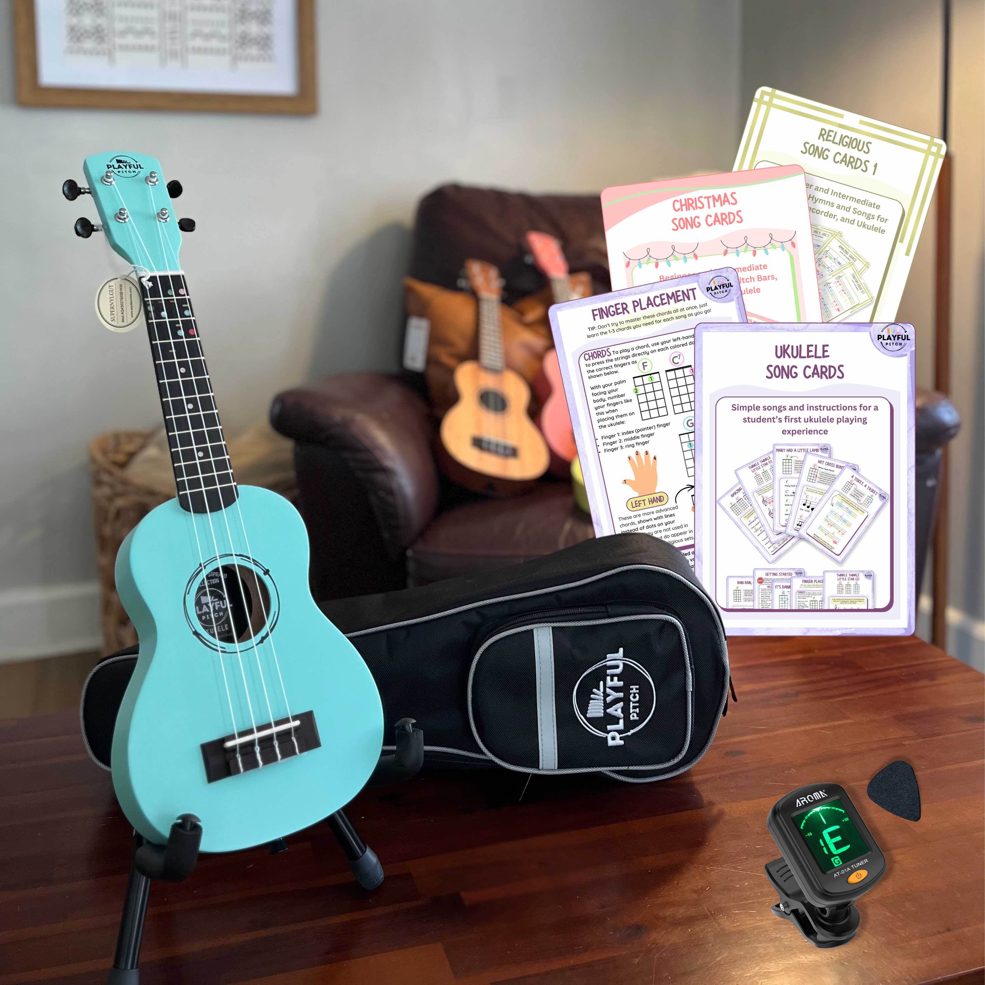 Blue Soprano Ukulele Bundle