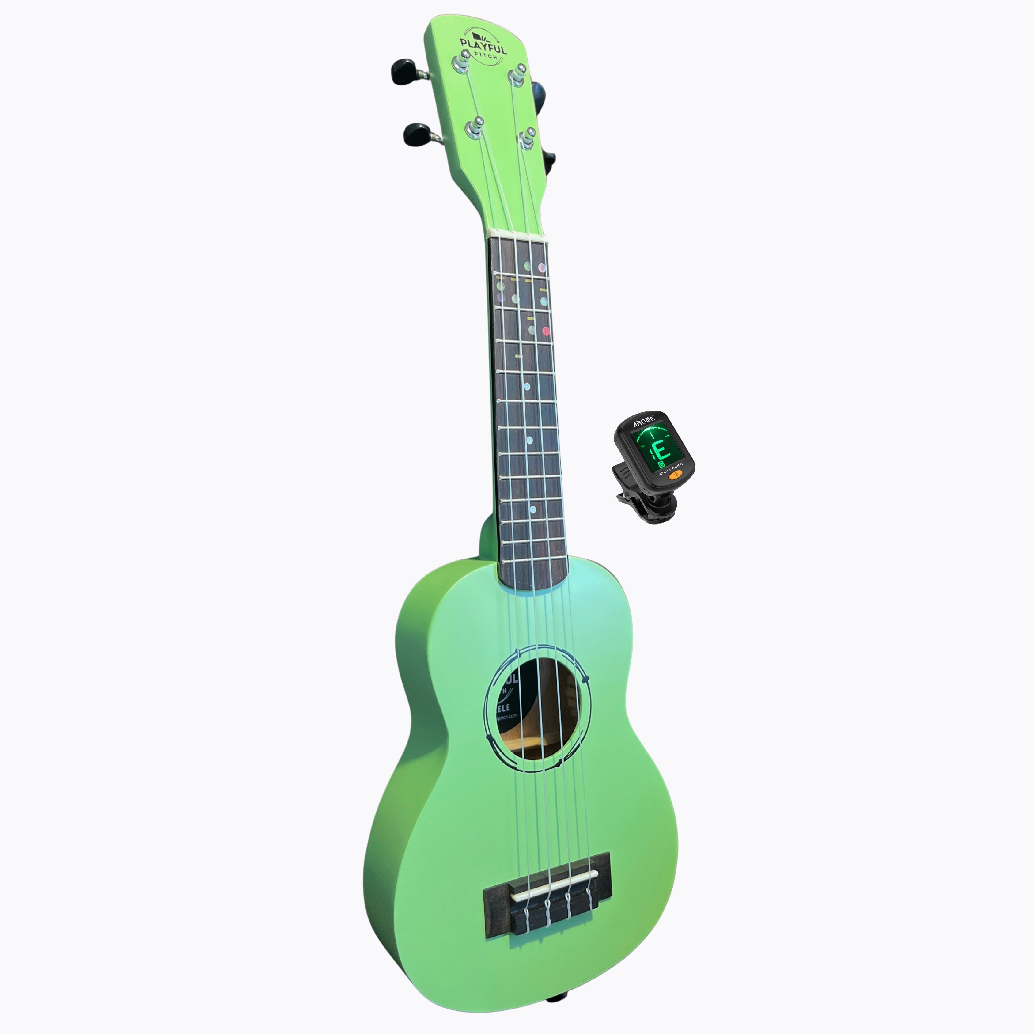 Green Soprano Ukulele Bundle
