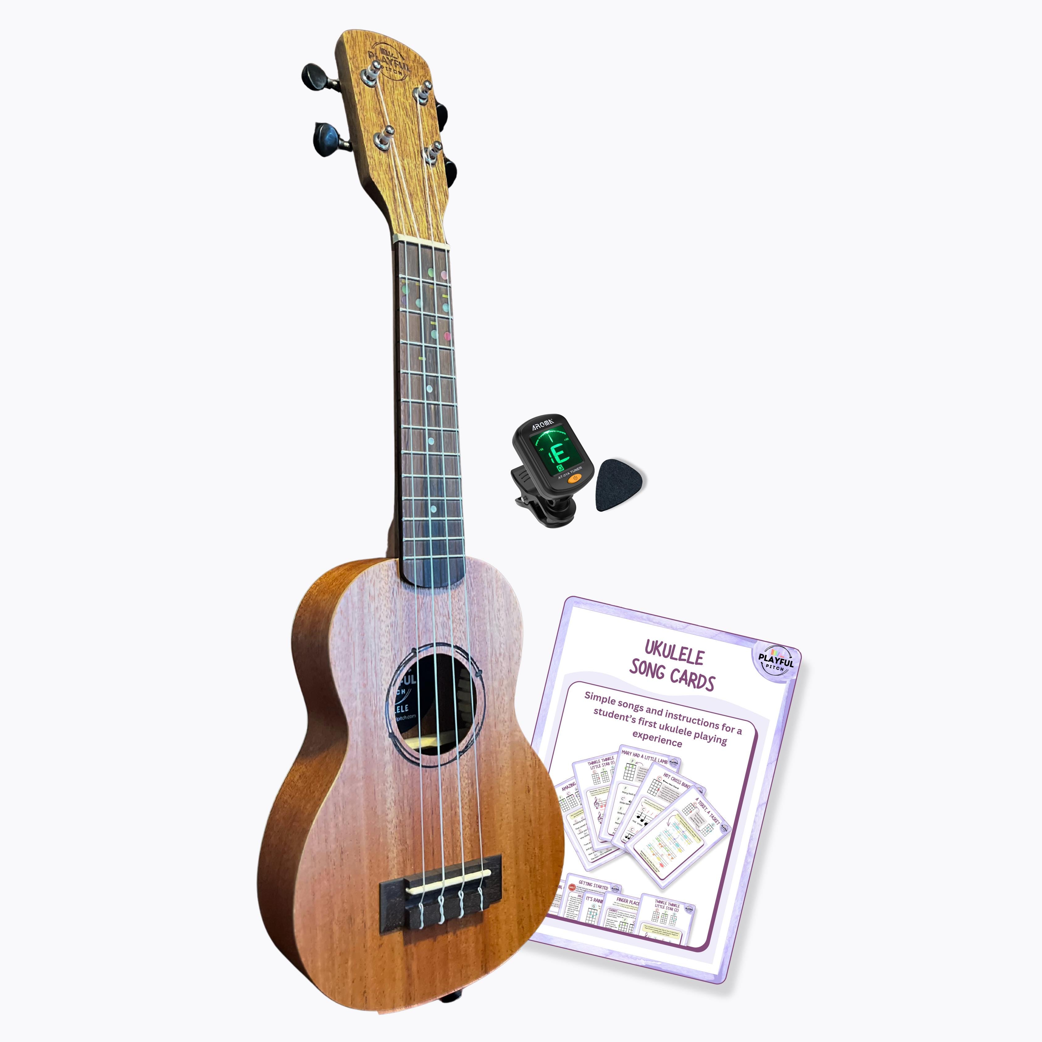 Mahogany Soprano Ukulele Set
