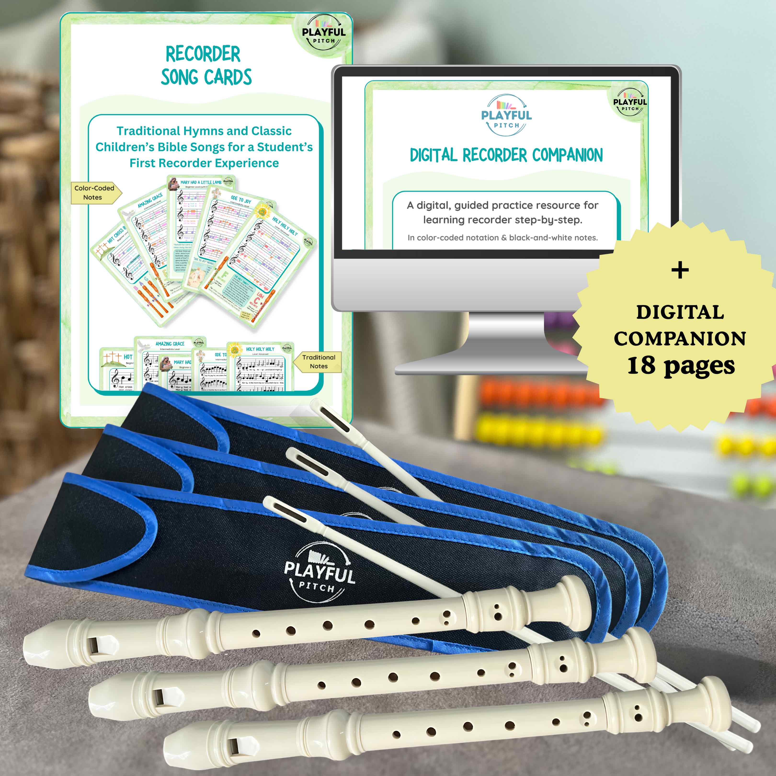Classic Recorder Family Bundle + Catholic Music Curriculum
