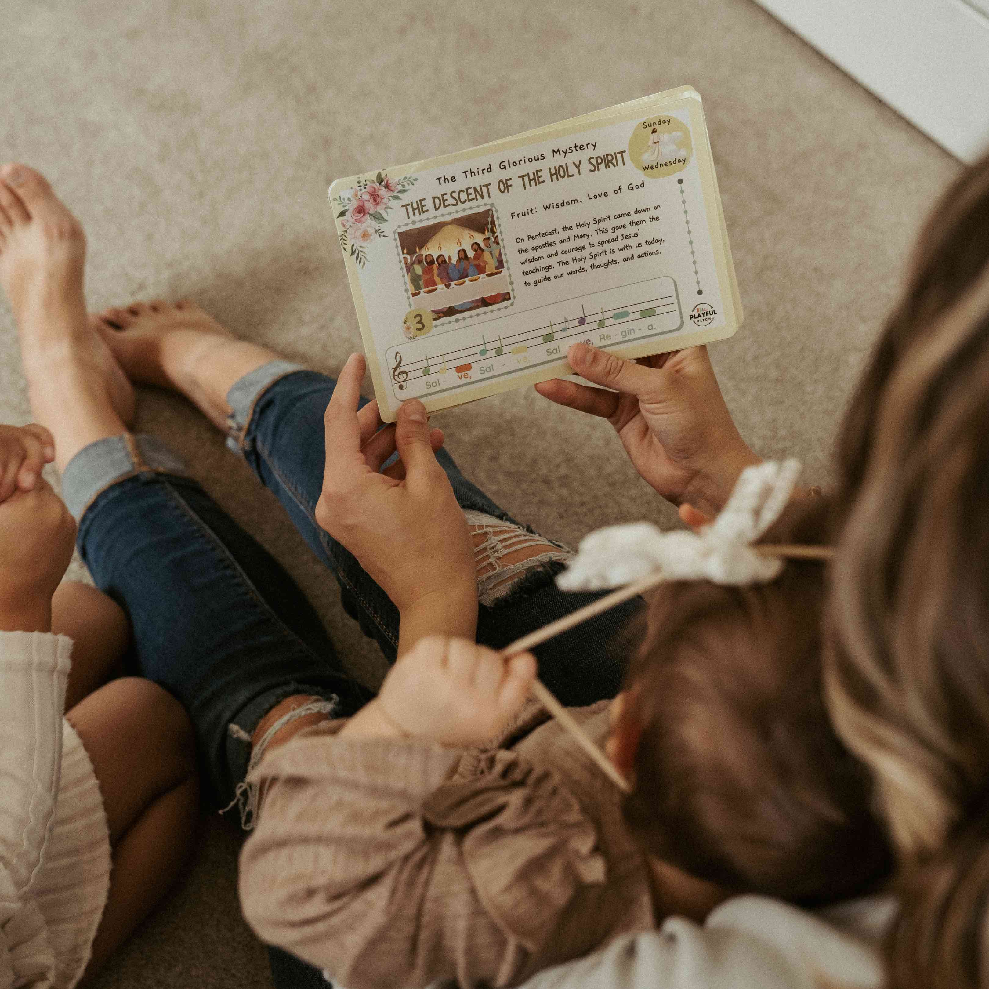 Musical Rosary Guide Cards (