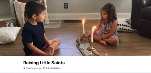 A peek inside our private facebook group! "Raising Little Saints"