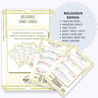 Song Cards Bundle | Christmas + Religious