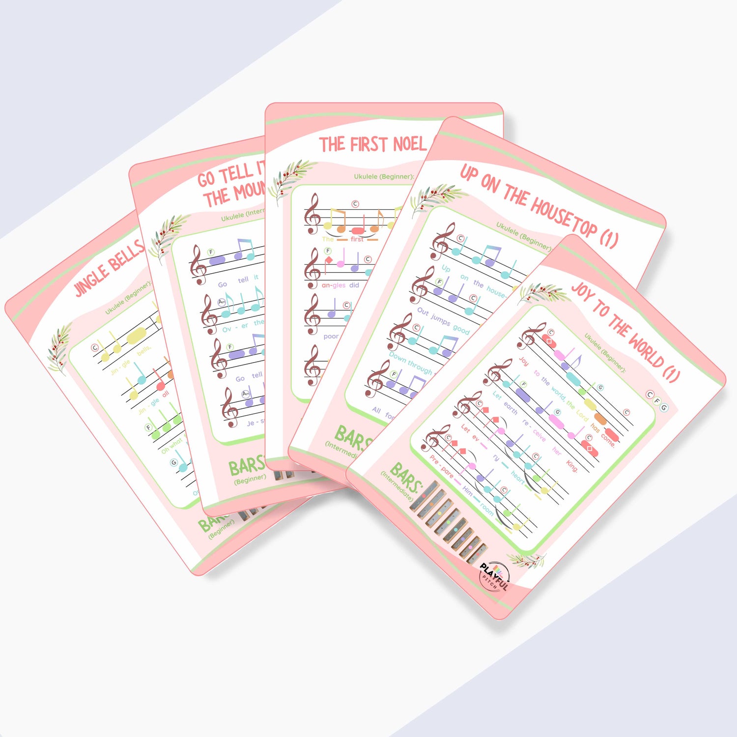 Religious &amp; Christmas Song Cards Bundle