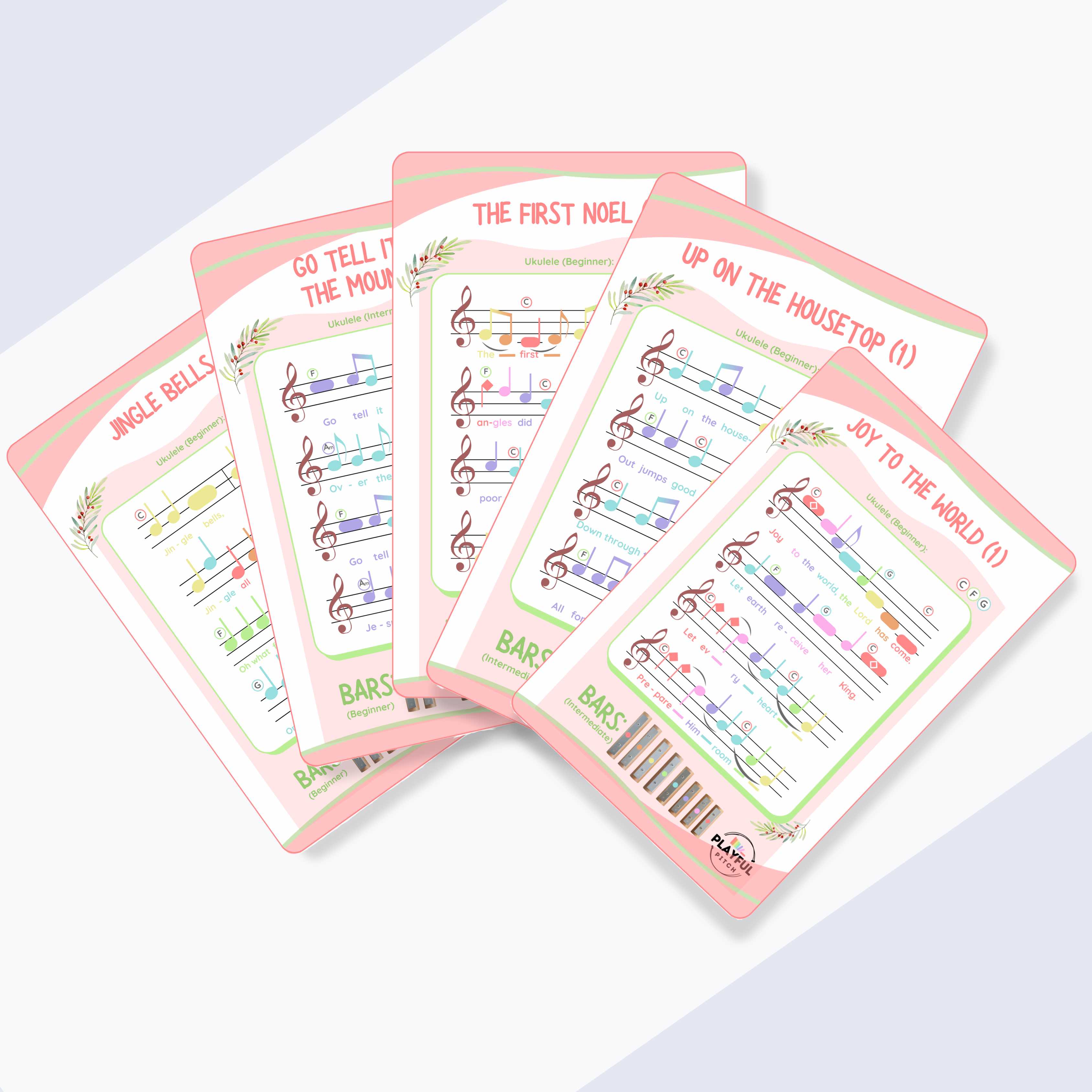 Religious &amp; Christmas Song Cards Bundle