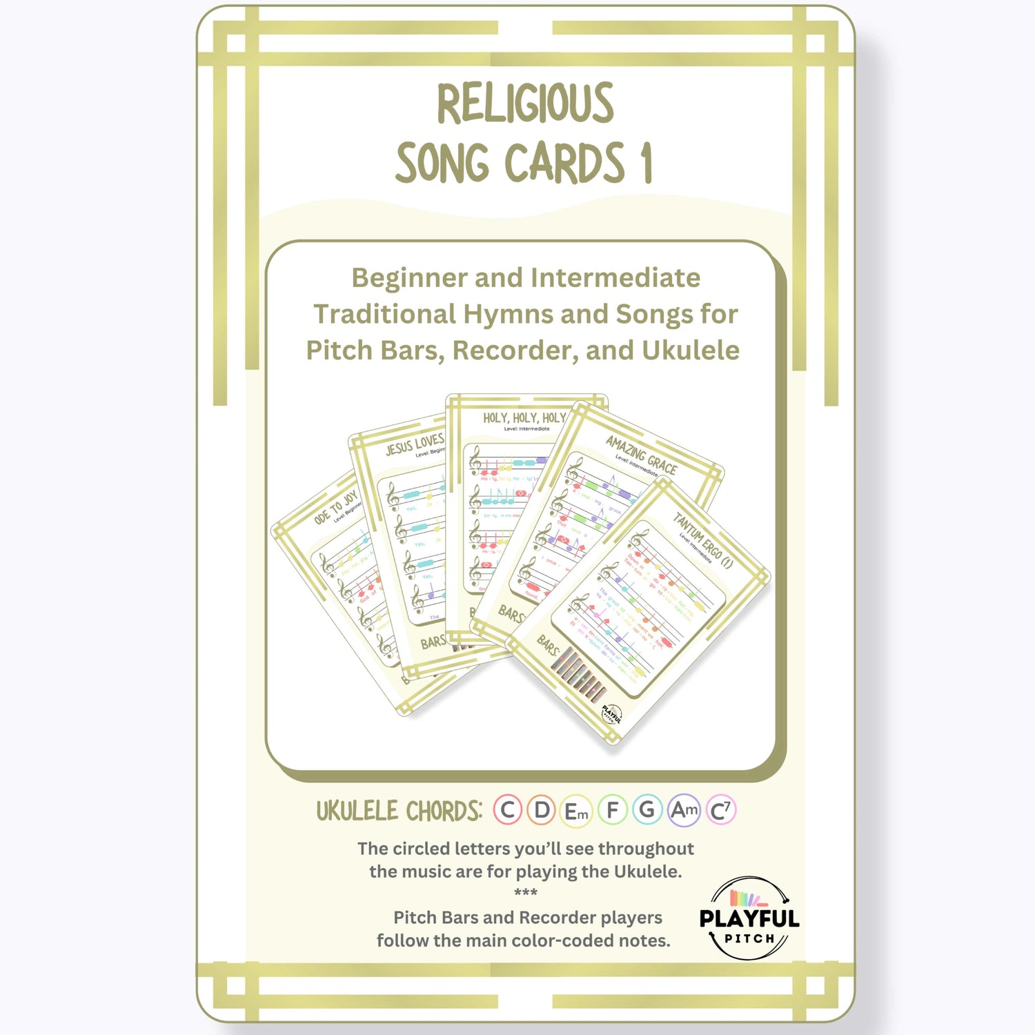 Religious Song Cards 1