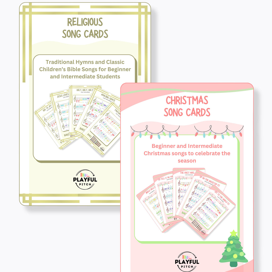 Song Cards Bundle | Christmas + Religious