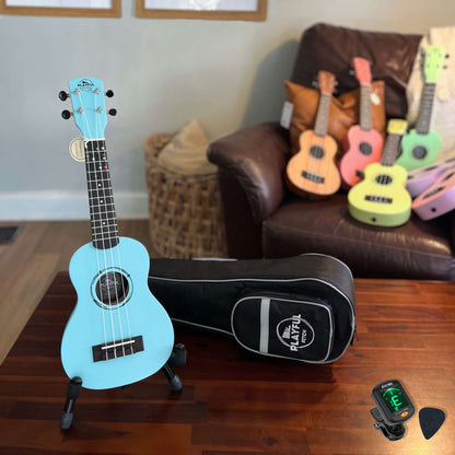 Blue Soprano Ukulele Bundle