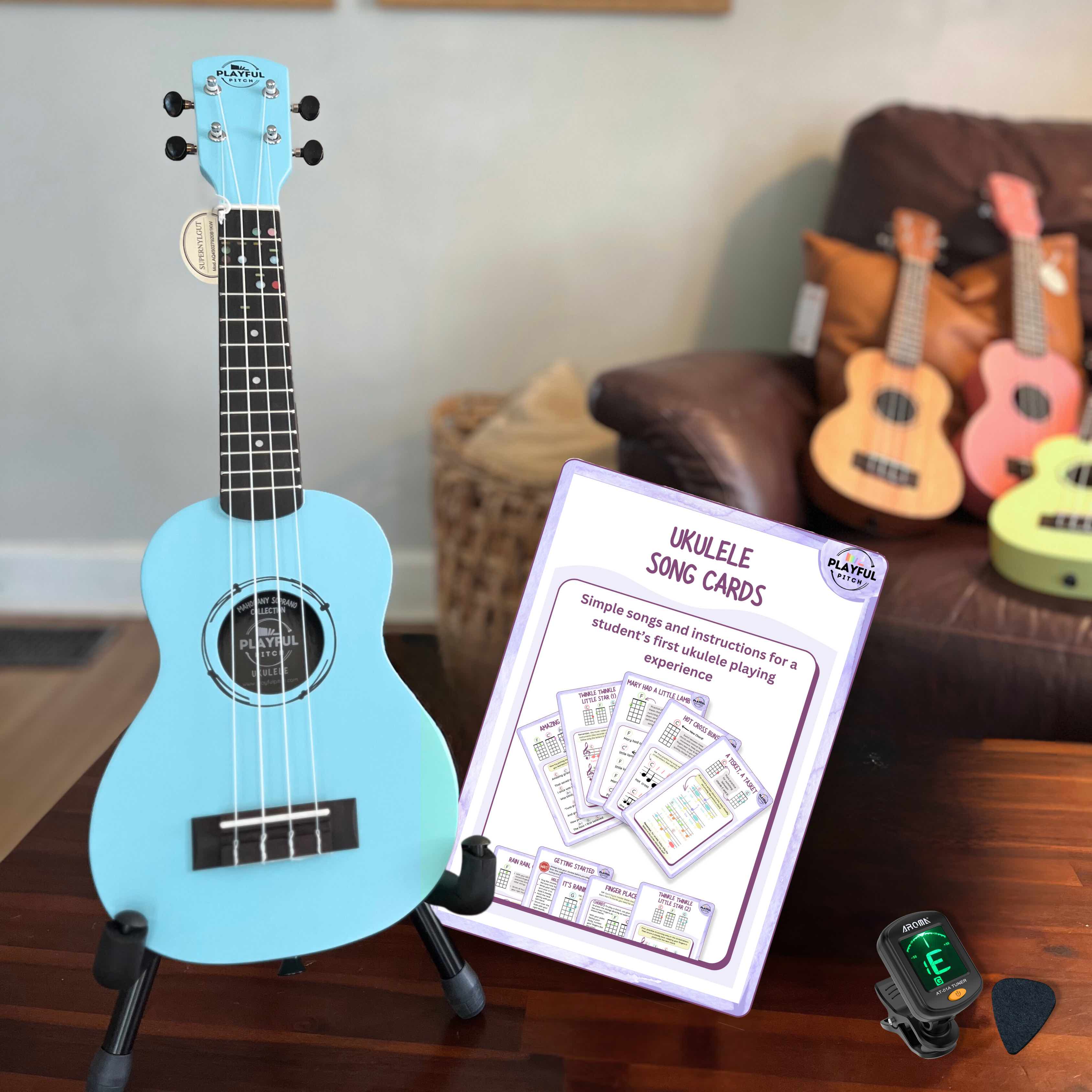Blue Soprano Ukulele Set