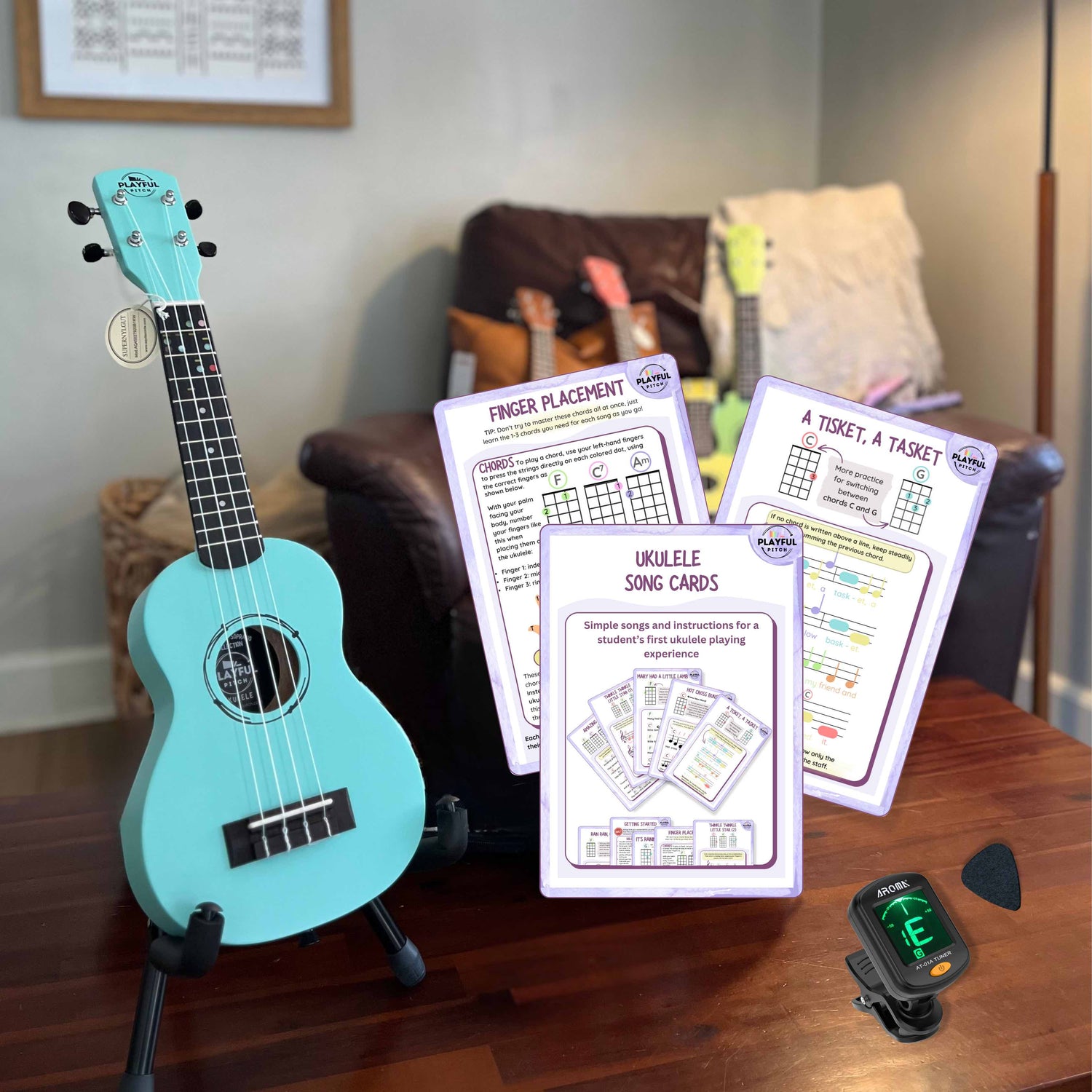 Blue Soprano Ukulele Set