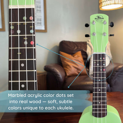 Green Soprano Ukulele Bundle