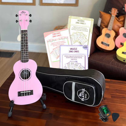 Pink Soprano Ukulele Bundle