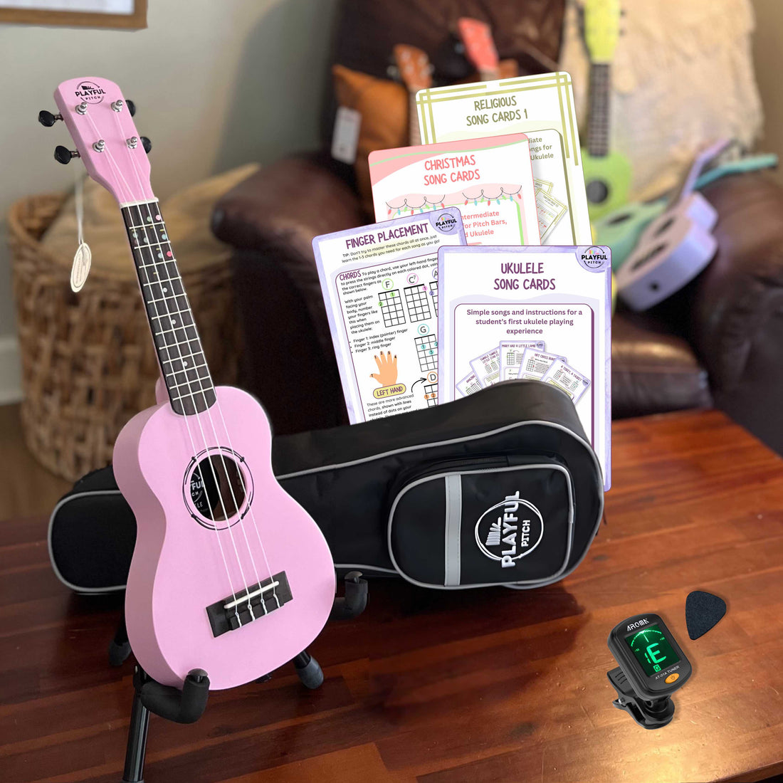 Pink Soprano Ukulele Bundle