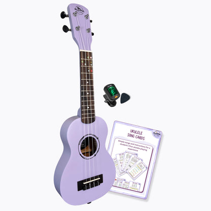 Purple Soprano Ukulele Set