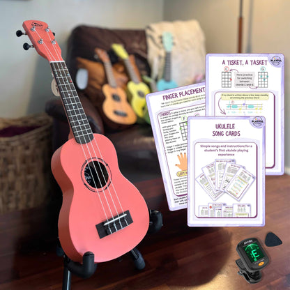 Red Soprano Ukulele Set