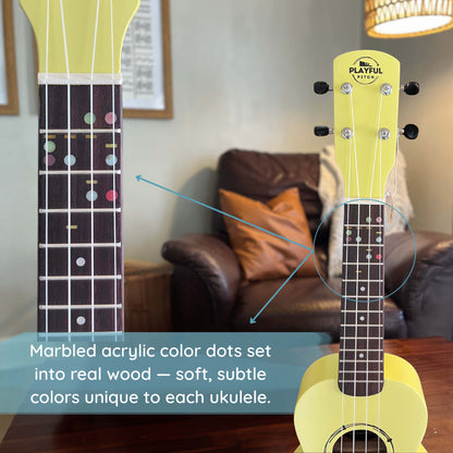 Yellow Soprano Ukulele Set