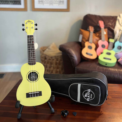 Yellow Soprano Ukulele Bundle