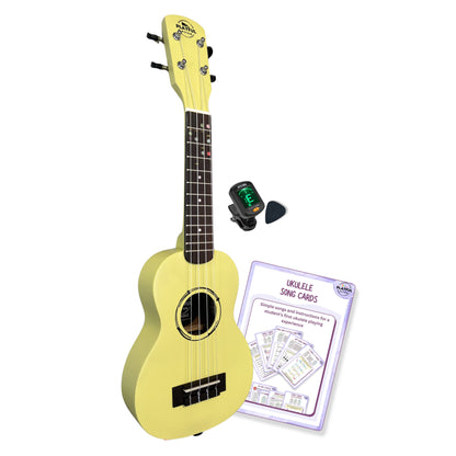 Yellow Soprano Ukulele Set