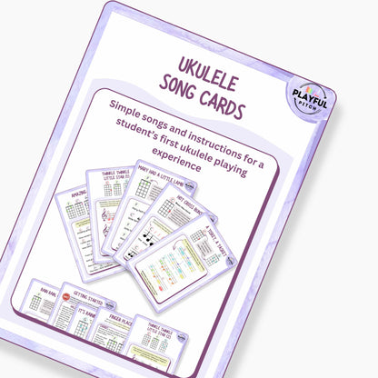 Ukulele Song Cards + Play-Along Videos