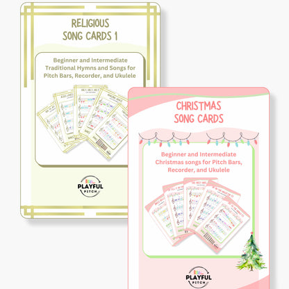 Religious &amp; Christmas Song Cards Bundle