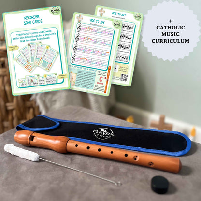 Wooden Recorder Learning Set