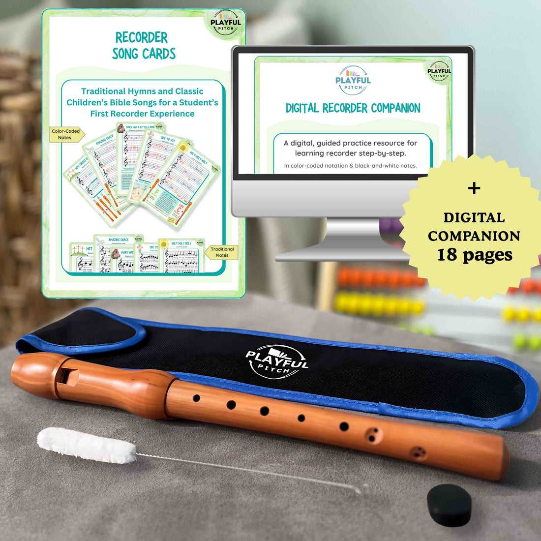 Wooden Recorder Set + Catholic Music Curriculum